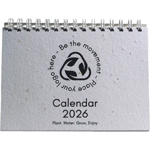 Plantable Paper Wiro Calendar - 2026 Front